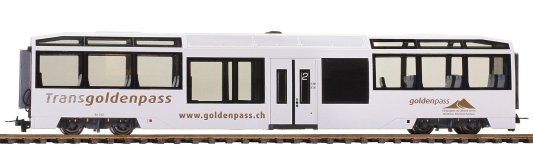 Bemo 3299302 - H0m - Niederflurwagen Bs 232 Transgoldenpass, MOB, Ep. VI